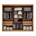 Ver imagem 4 de Guarda Roupa Milano 3 Pts 100%mdf Cinamomo/off - Leifer