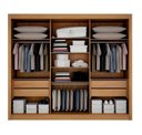 Ver imagem 4 de Guarda Roupa Milano 3 Pts 100%mdf Cinamomo/off - Leifer