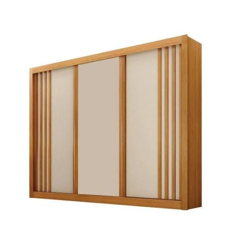 Guarda Roupa Milano 3 Pts 100%mdf Cinamomo/off - Leifer