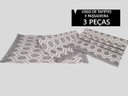 Ver imagem 2 de Kit Tapete e Passadeira Cozinha Acapulco 3 Pecas: Cinza