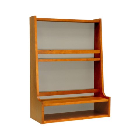 Prateleira Porta Pratos Caribe com Nicho 805x600x250mm - Amêndoa/bege