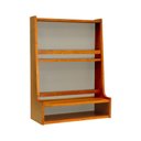 Ver imagem 1 de Prateleira Porta Pratos Caribe com Nicho 805x600x250mm - Amêndoa/bege
