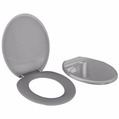 Assento Sanitário Max Plena Cinza 100 - 26910218 - Tigre Assento Sanitario Oval Max Plena Cinza Tigr