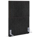 Ver imagem 1 de Cabeceira Cama Box Solteiro Com Tachas 100 cm Vicenza L02 Linho Chumbo - Lyam Decor