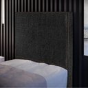 Ver imagem 2 de Cabeceira Cama Box Solteiro Com Tachas 100 cm Vicenza L02 Linho Chumbo - Lyam Decor