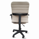 Ver imagem 7 de Cadeira Escritório Ergonômica Bege Nr17 Office Executiva Giratória C/rodinhas Confortável Esteirinha