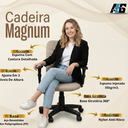 Ver mais imagens de Cadeira Escritório Ergonômica Bege Nr17 Office Executiva Giratória C/rodinhas Confortável Esteirinha