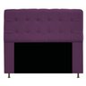 Cabeceira Estofada Mel 140 cm Casal Com Botonê Suede Roxo - STS Móveis - 1