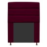 Cabeceira Estofada Turim 90 cm Solteiro Suede Bordô - STS Móveis - 1