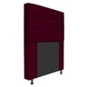 Cabeceira Estofada Turim 90 cm Solteiro Suede Bordô - STS Móveis - 2