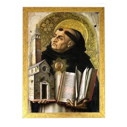 Lindo quadro Cristão Tomas Aquino drd6689 - 1