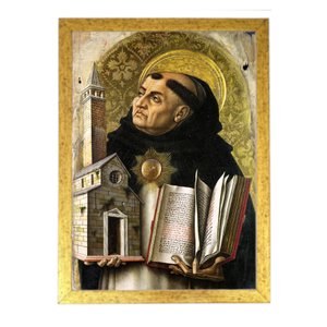 Lindo quadro Cristão Tomas Aquino drd6689