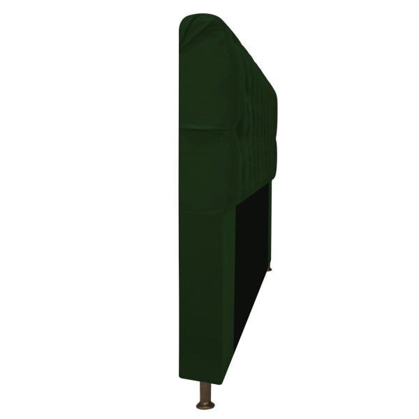 Cabeceira Estofada Lady 100 cm Solteiro Com Capitonê Suede Verde - STS Móveis - 2