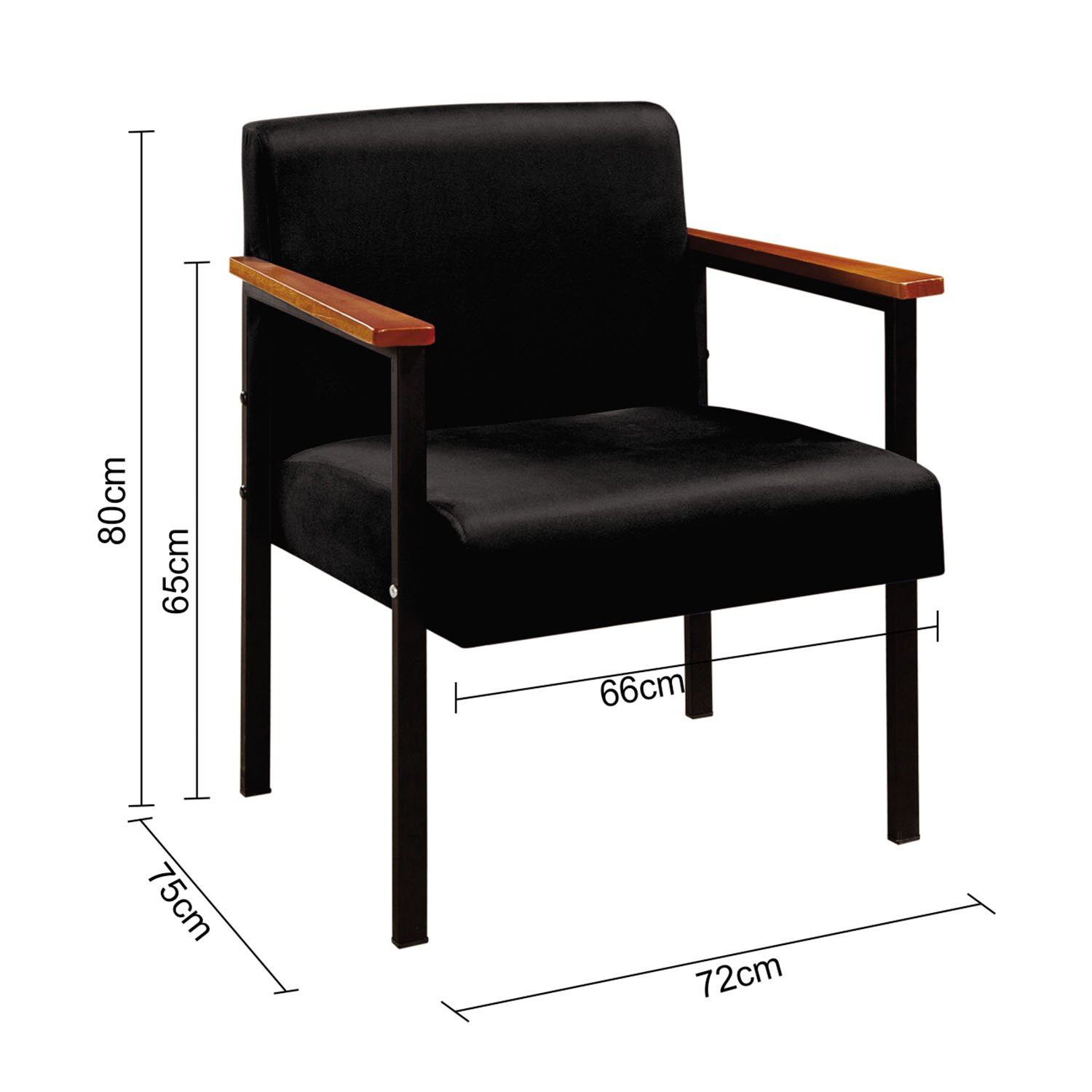 Poltrona Decorativa Estilo Industrial Esmeralda - Velutto Chumbo - 2