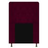 Cabeceira Estofada Brenda 90 cm Solteiro Com Botonê Suede Bordô - STS Móveis - 1