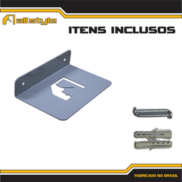 Prateleira Invisível Aço Média 14x20cm Branca All Style - 3