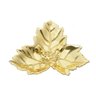 Folha Decorativa de Zamac Vine Dourada 13,5cmx13cmx1,7 Rojemac - 1