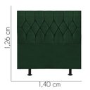 Ver imagem 3 de Cabeceira Estofada Cama Box Casal 140cm Istambul Suede Verde- Mabe Magazine