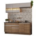 Ver imagem 3 de Armário de Cozinha Compacta 200cm Rustic/Crema Glamy Madesa 07