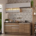 Ver imagem 1 de Armário de Cozinha Compacta 200cm Rustic/Crema Glamy Madesa 07