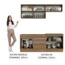 Ver imagem 7 de Armário de Cozinha Compacta 200cm Rustic/Crema Glamy Madesa 07