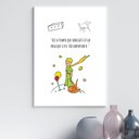 Ver imagem 1 de Quadro Pequeno Príncipe - Foi o Tempo 24x18cm - com Vidro:moldura Branca