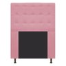 Cabeceira Estofada Dama 100 cm Solteiro Com Botonê Suede Rosa Bebê - STS Móveis - 1