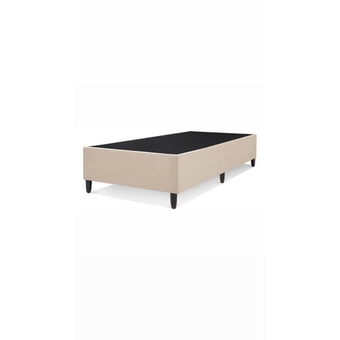 Base Box Solteiro Bege