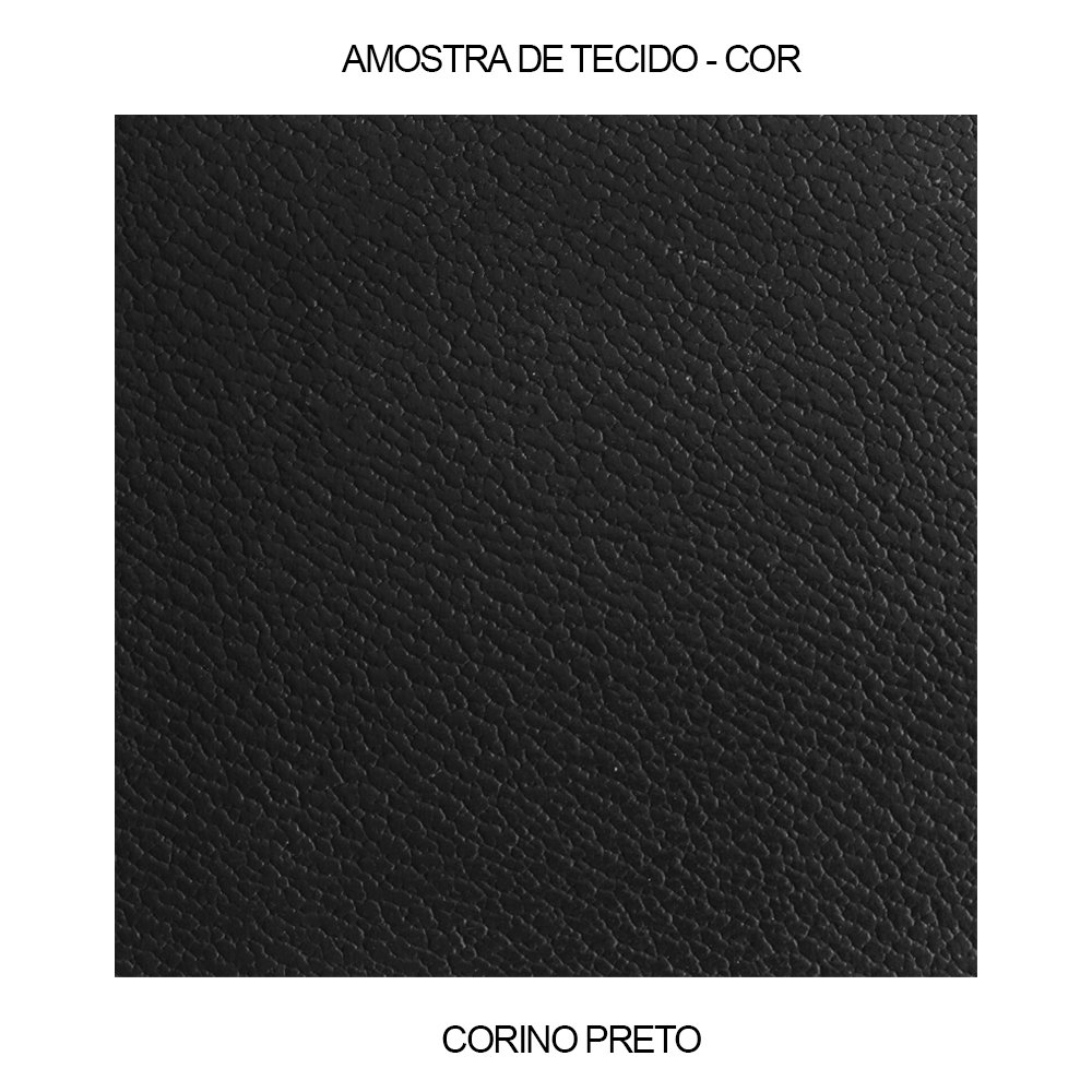 Conjunto Sofá Bréscia 3 Lugares + 2 Poltronas Bréscia Corino Preto - 4