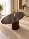 Ver imagem 4 de Mesa de Jantar Cone Oval 200x120cm - MDF Tabaco