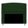 Cabeceira Estofada Geovana 140 cm Casal Com Capitonê Suede Verde - STS Móveis - 1