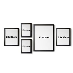 Kit quadros Mar praia Vibe com moldura e vidro - 4 Kit quadros Mar praia Vibe com moldura e vidro - 4