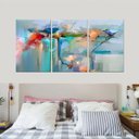Ver imagem 5 de Quadro Decorativo Abstrato Flor com Passarinho