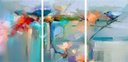 Ver imagem 6 de Quadro Decorativo Abstrato Flor com Passarinho