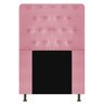 Cabeceira Estofada Brenda 100 cm Solteiro Com Botonê Suede Rosa Bebê - STS Móveis - 1