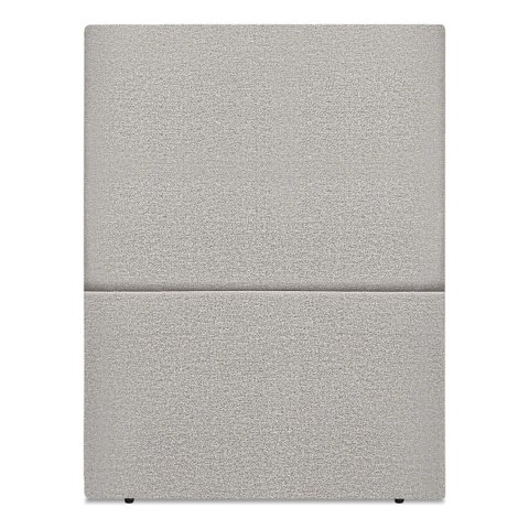 Cabeceira Cama Box Organica Solteiro 90cm Luna Linho C/frame Cinza