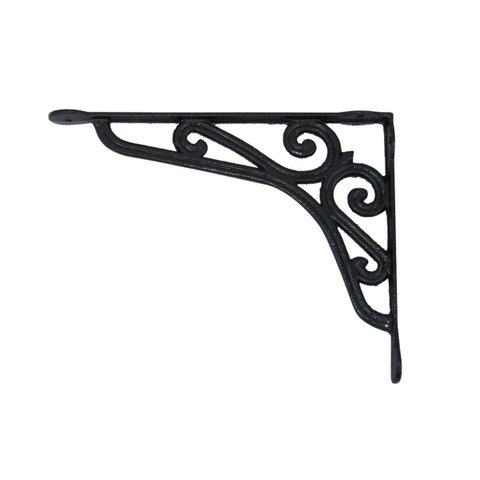 Cantoneira Preta Suporte de Parede Mão Francesa 30x25cm