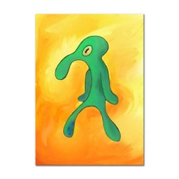 Quadro Decorativo Pintura Lula Molusco Bob Esponja - 2