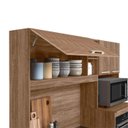 Ver imagem 4 de Kit Cozinha Compacta para Pia Piatã 7 Portas - Carvalho Rústico/Ripado Madeira