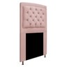 Cabeceira Estofada Geovana 90 cm Solteiro Com Capitonê Suede Rosê - STS Móveis - 2