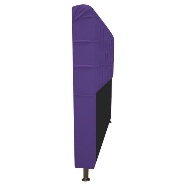 Cabeceira Estofada Dama 195 cm King Size Com Strass Corano Roxo - STS Móveis - 2