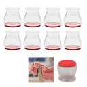 Ver imagem 1 de Protetor de Silicone Pes Mesa Cadeira 8 Peças Anti Risco Anti Ruido Moveis Resistente Piso Ceramica