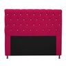 Cabeceira Estofada Cristal 140 cm Casal Com Strass Suede Pink - STS Móveis - 1