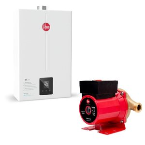 Kit Aquecedor 20 Litros Glp Bivolt + Bomba 350w 127v Rheem