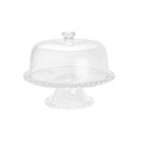 Ver imagem 1 de Prato para Bolo de Cristal com Pé e Tampa Pearl 31cmx24,5cm Rojemac