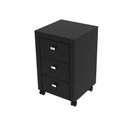 Ver imagem 4 de Gaveteiro para Escritório 03 Gavetas C/ Rodízios Me4108 Preto Tecnomobili