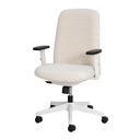 Ver imagem 1 de Cadeira de Escritório Diretor Nr17 Ergonômica Milano Confort Linho Off-white