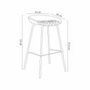 Ver imagem 2 de Kit 2 Banquetas Balcão Cozinha Gourmet Rosário Rivatti