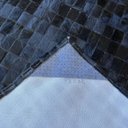 Ver imagem 3 de Tapete de couro preto tingido 2,00x2,50 sem bordas pç 3x5cm