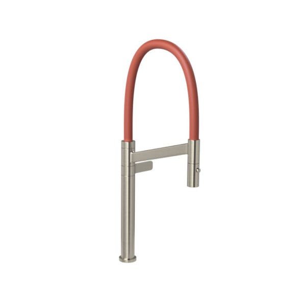 Torneira de Mesa para Cozinha Colore Bica Alta Inox/Terracota - Deca 1189.INX.TC - 1